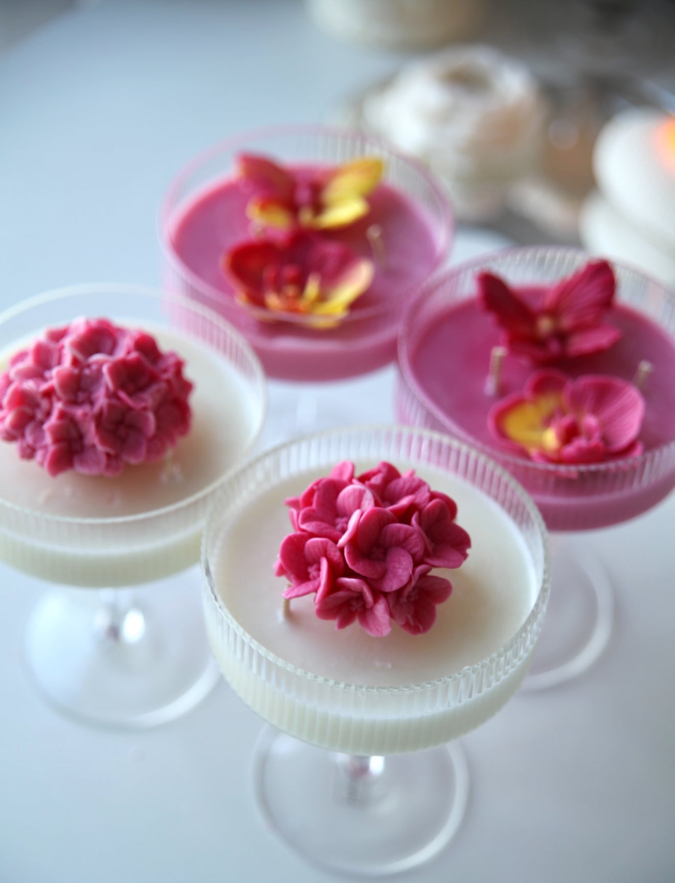Handmade Chamomile Flower Candle