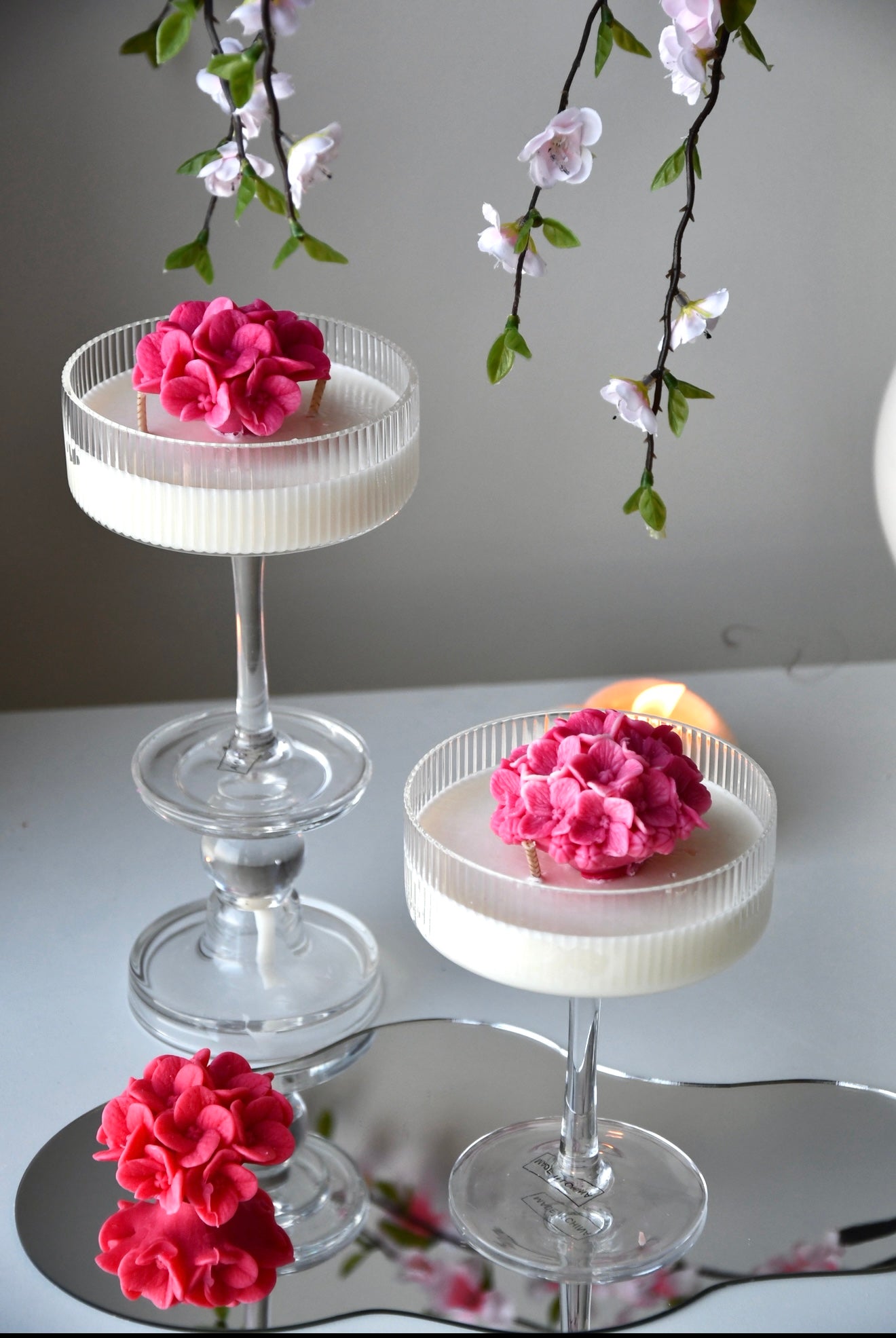 Handmade Chamomile Flower Candle