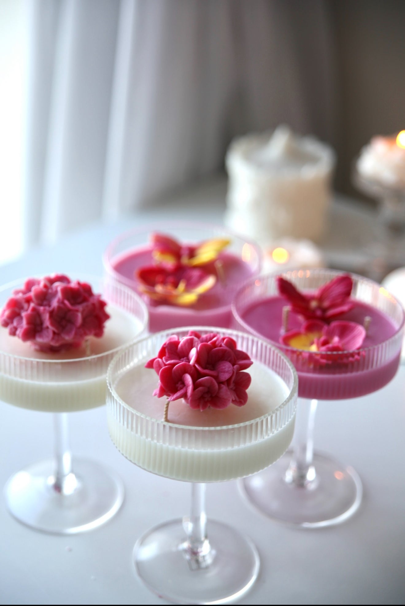 Handmade Chamomile Flower Candle