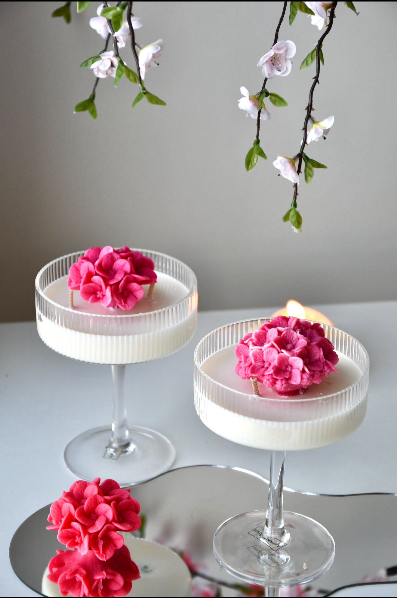 Handmade Chamomile Flower Candle