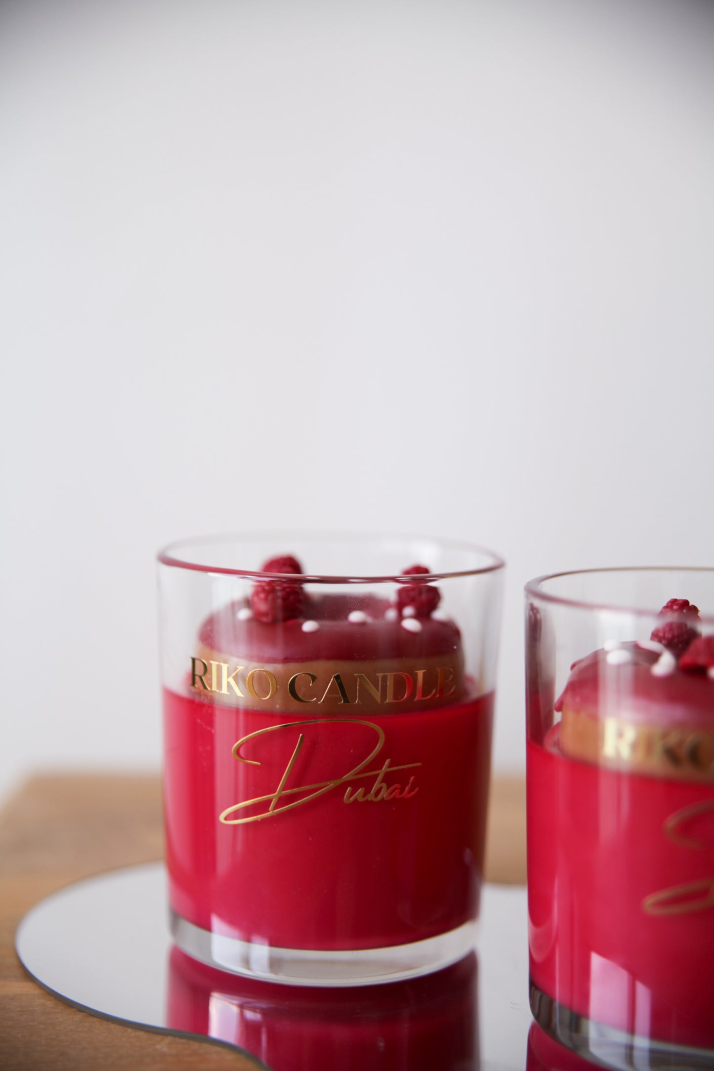 Pink donut candle