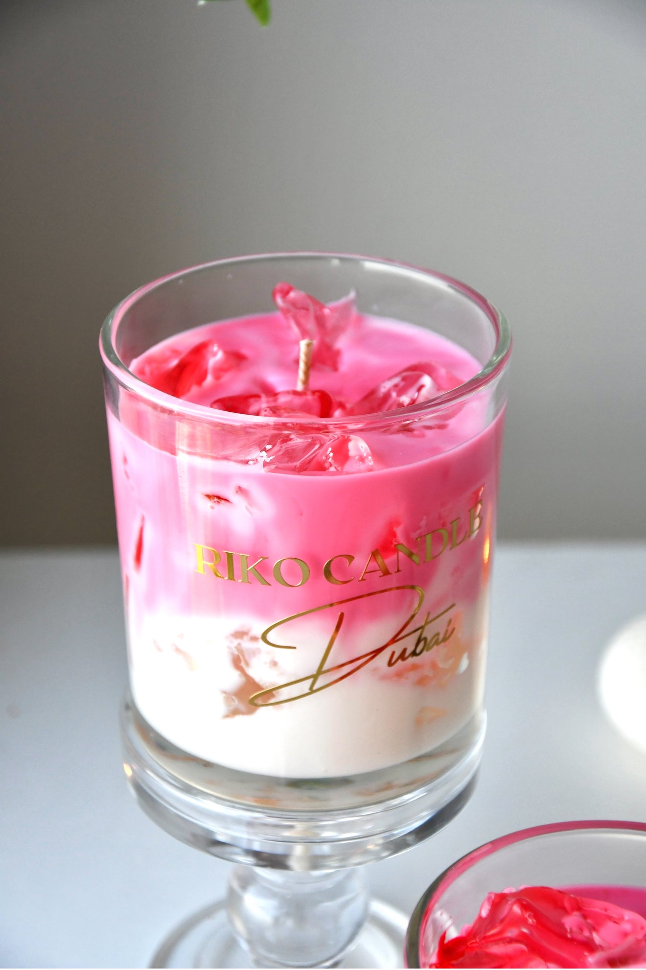 Pink Cocktail Candle