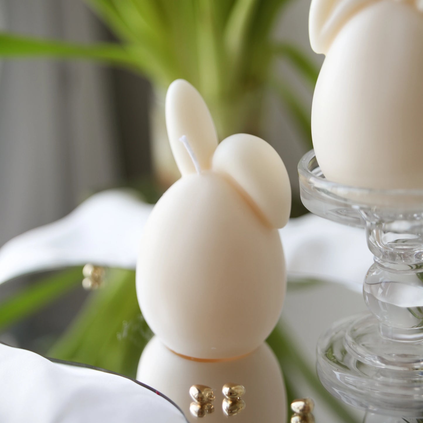 Easter egg with bunny ears