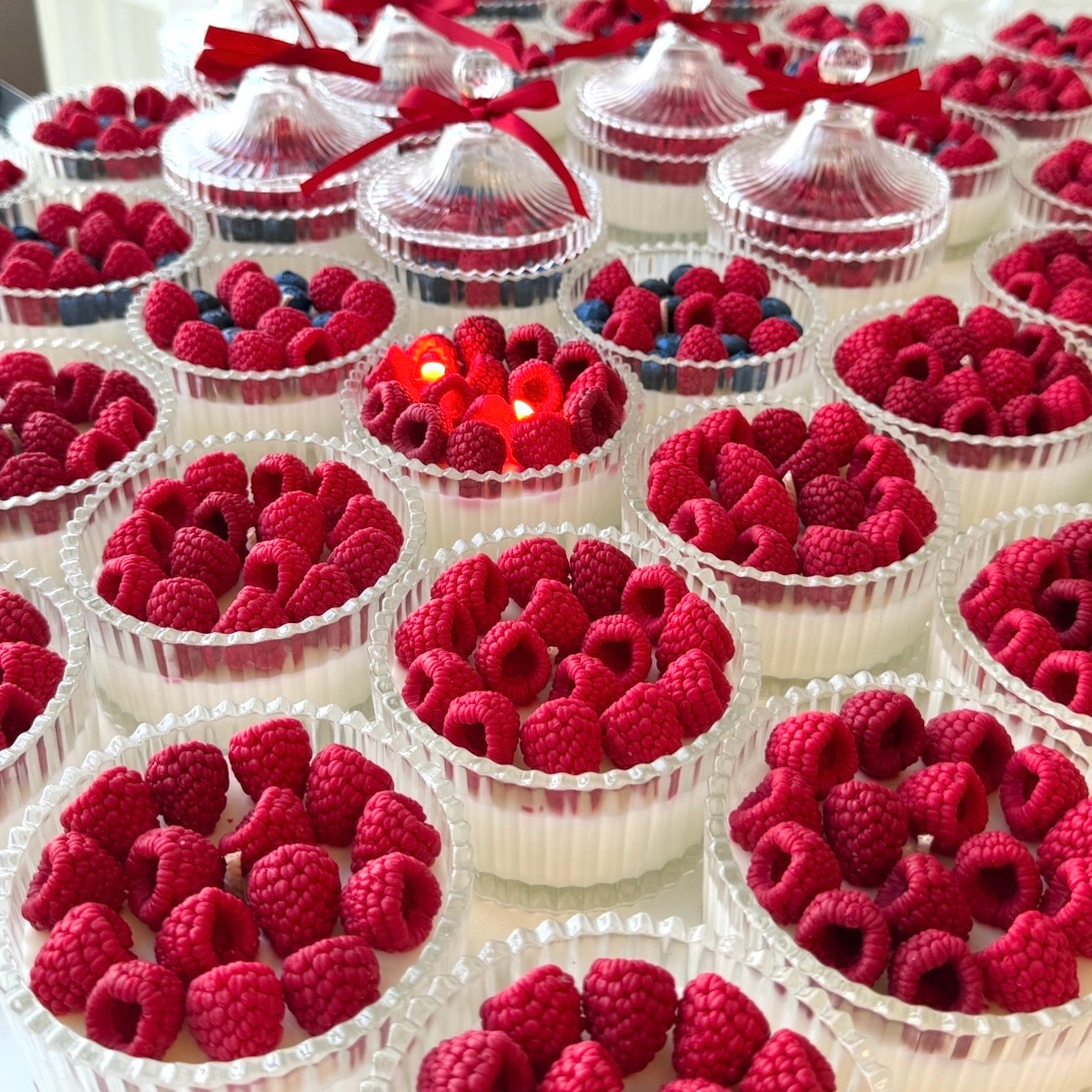 Raspberry Cup Candle