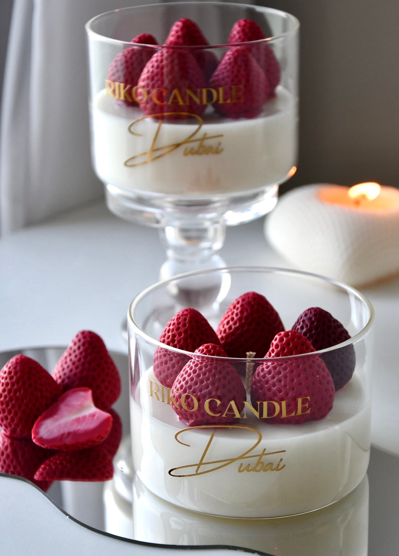 Strawberry candle