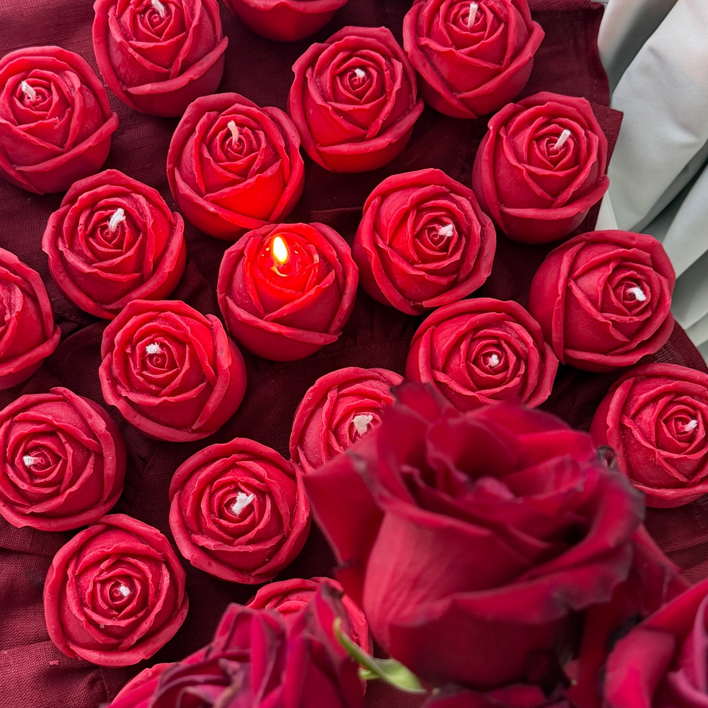 Handmade Rose Flower Candle