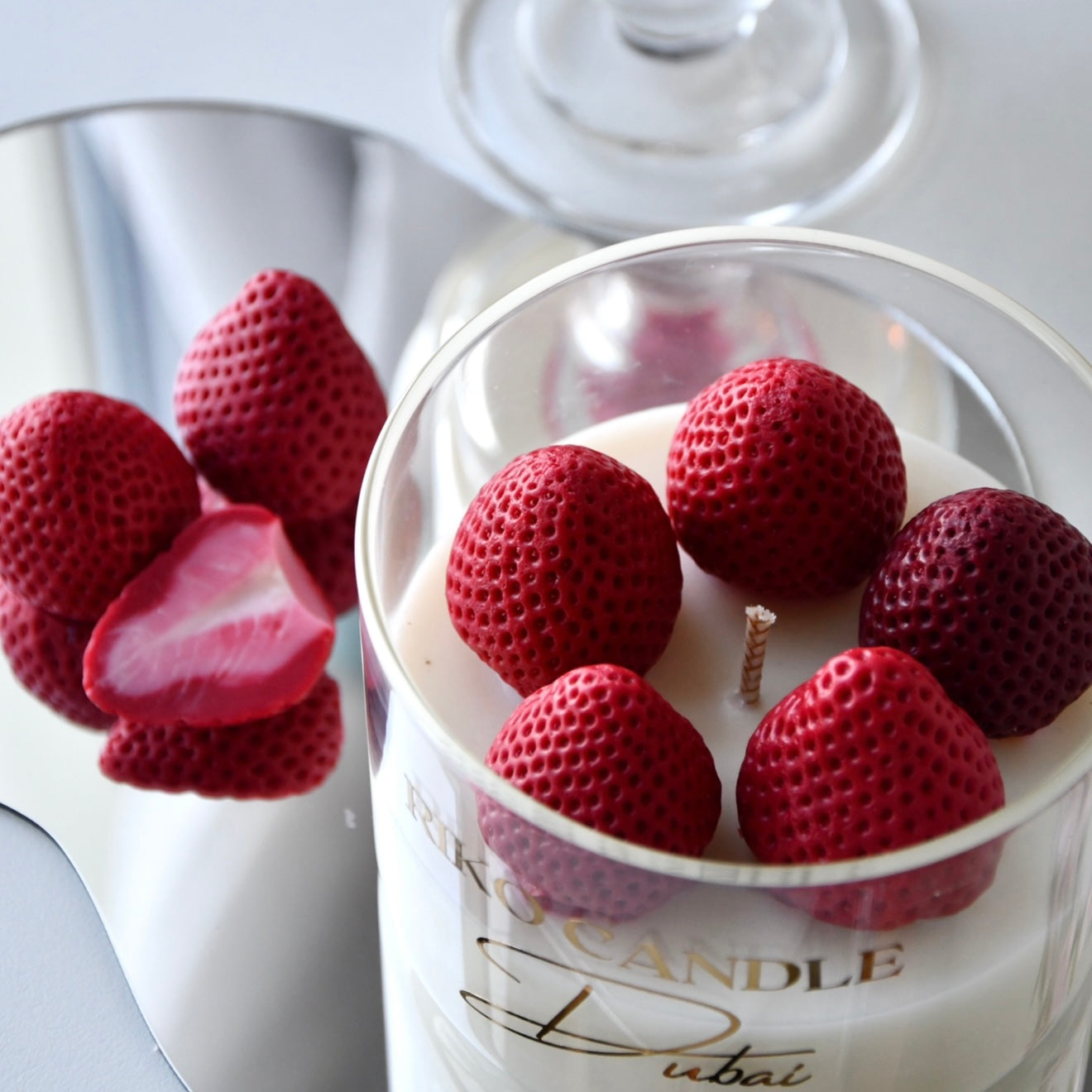 Strawberry candle