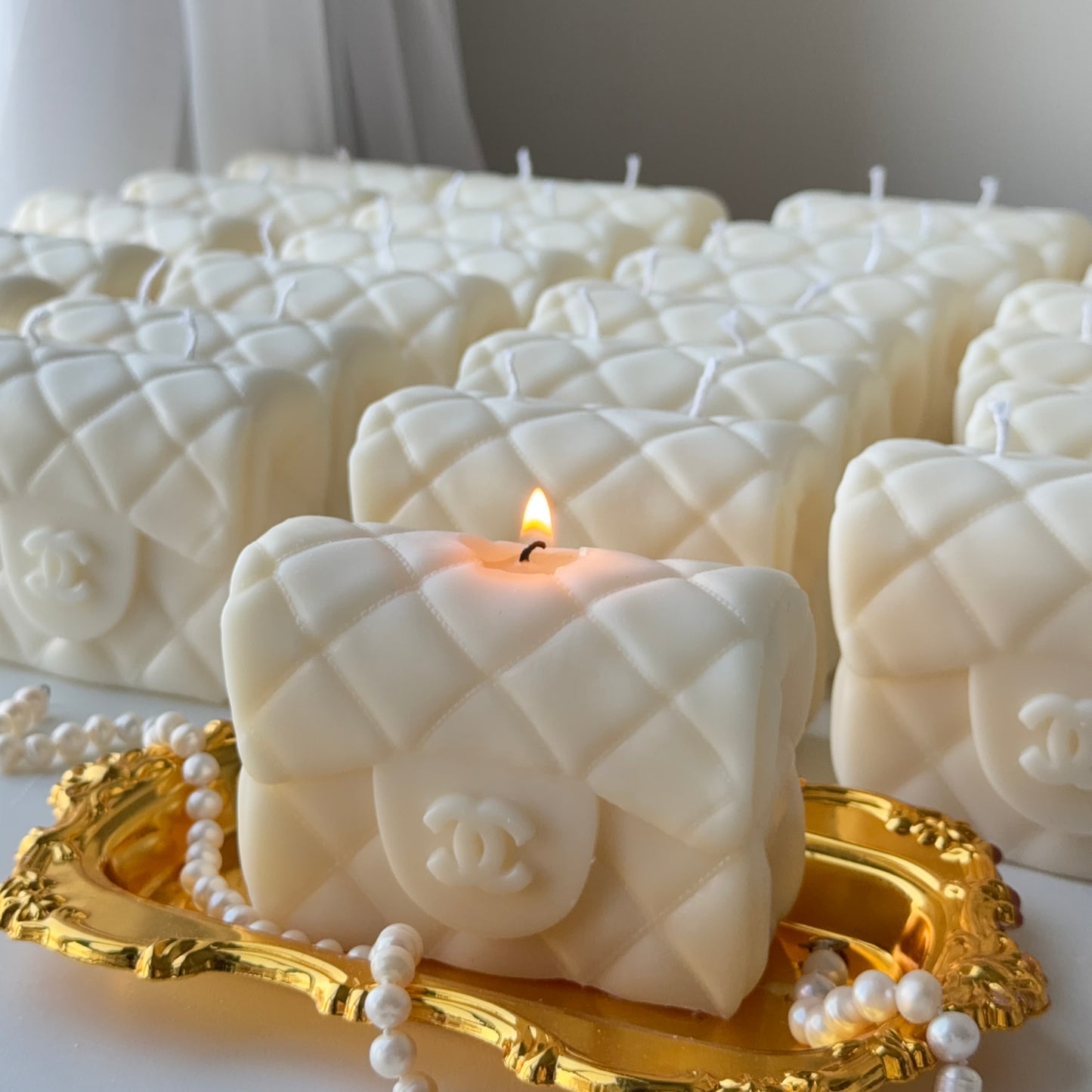 Handmade Chanel Bag Candle Small