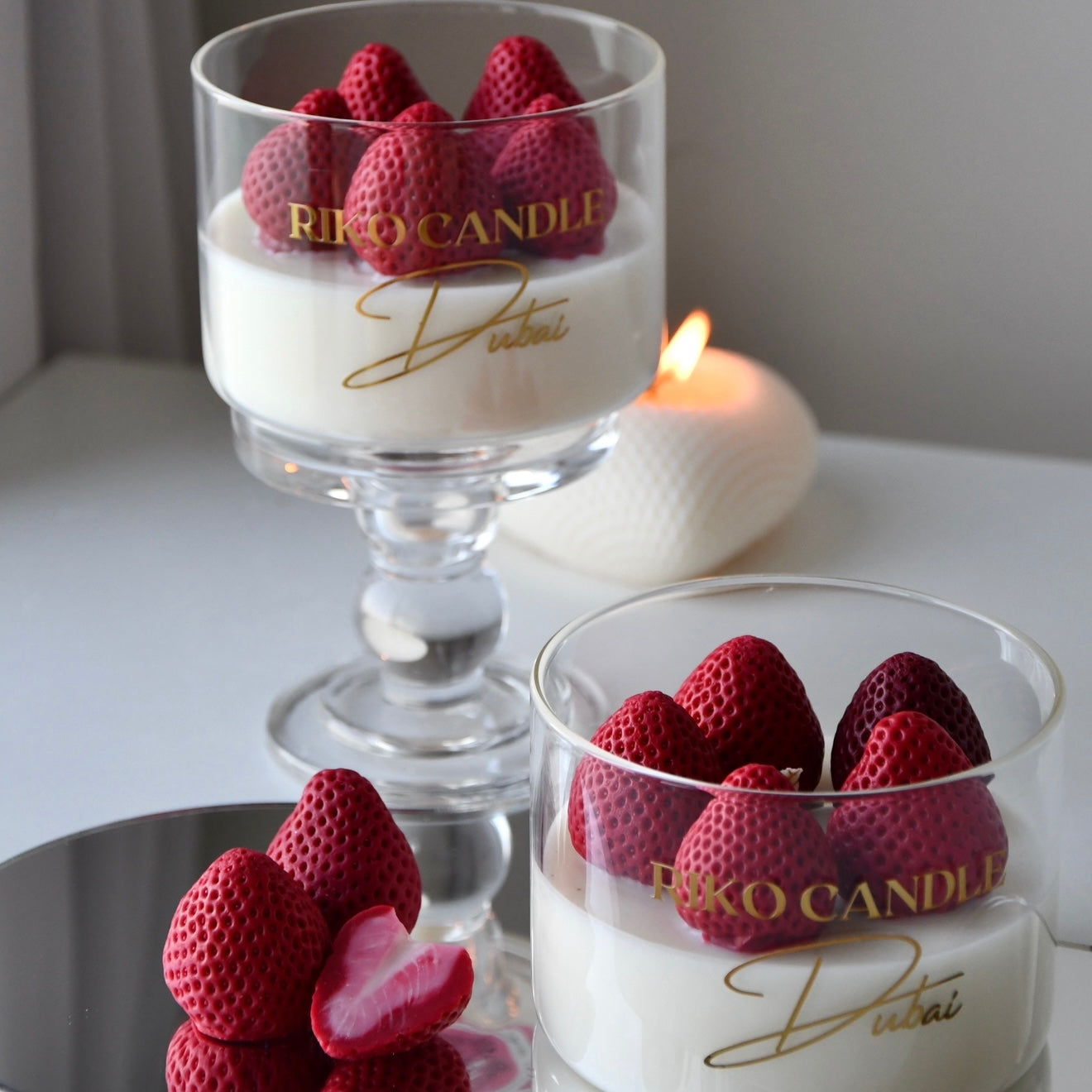 Strawberry candle
