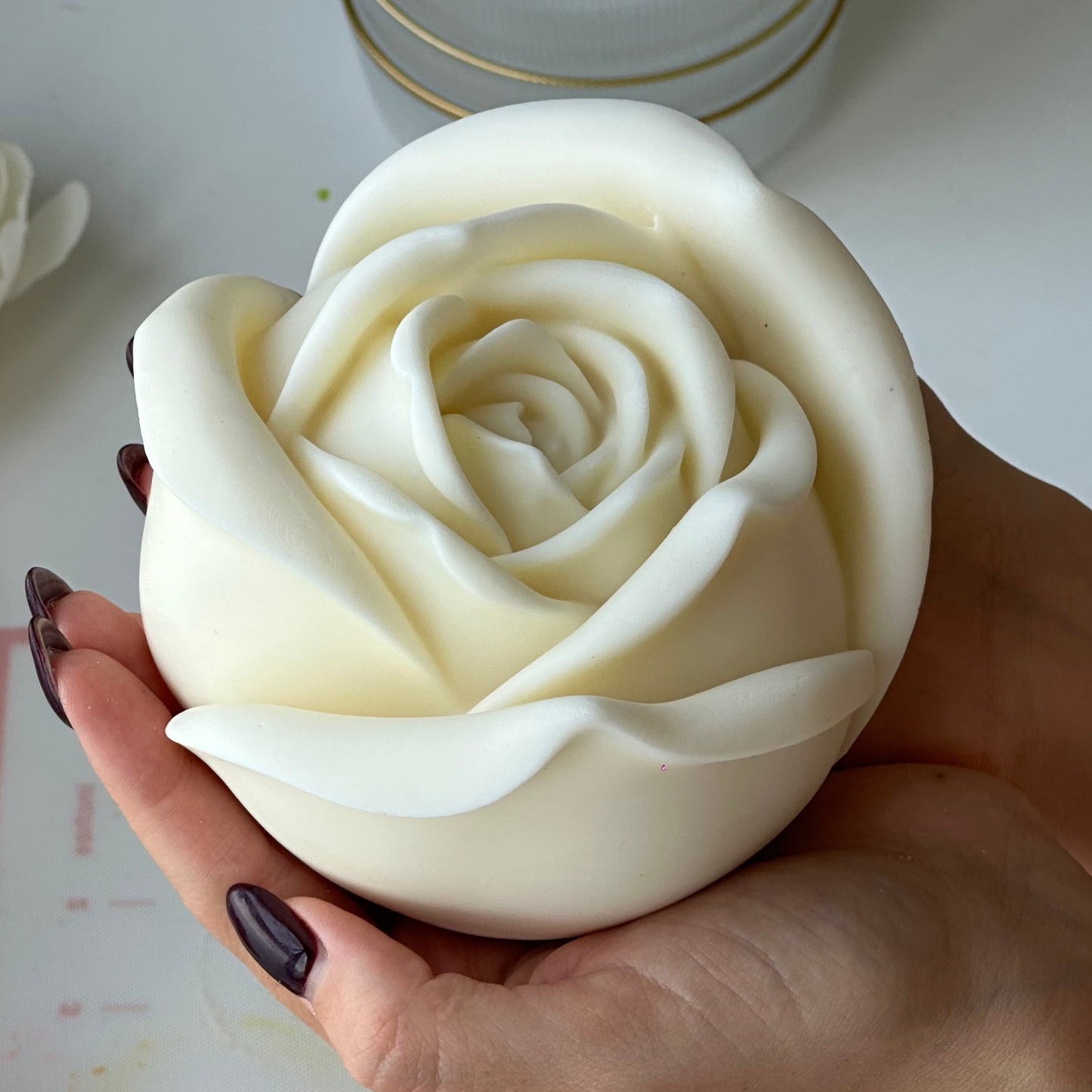 Handmade Rose Flower Candle