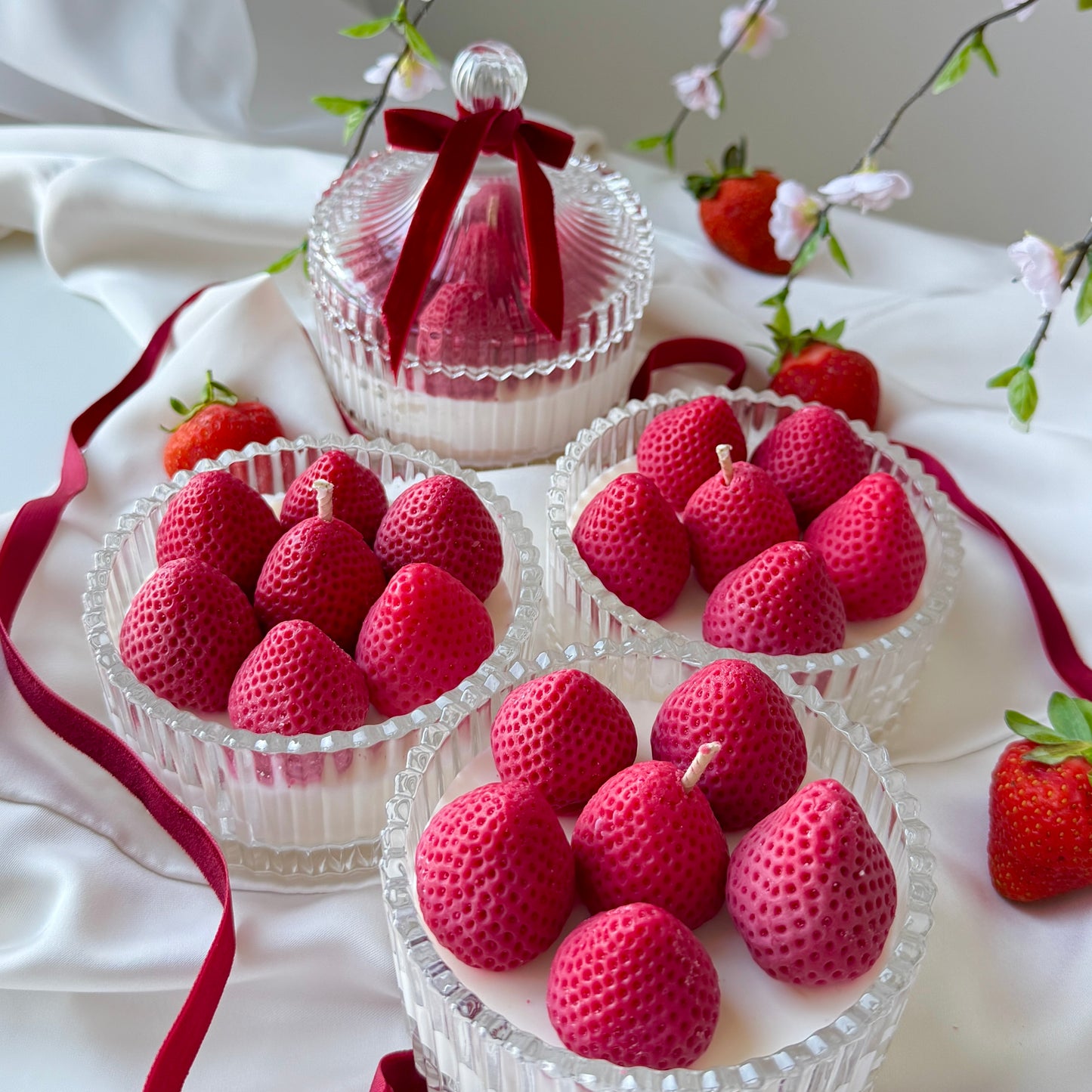 Strawberry candle