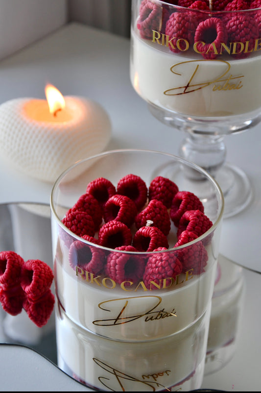 Raspberry Cup Candle