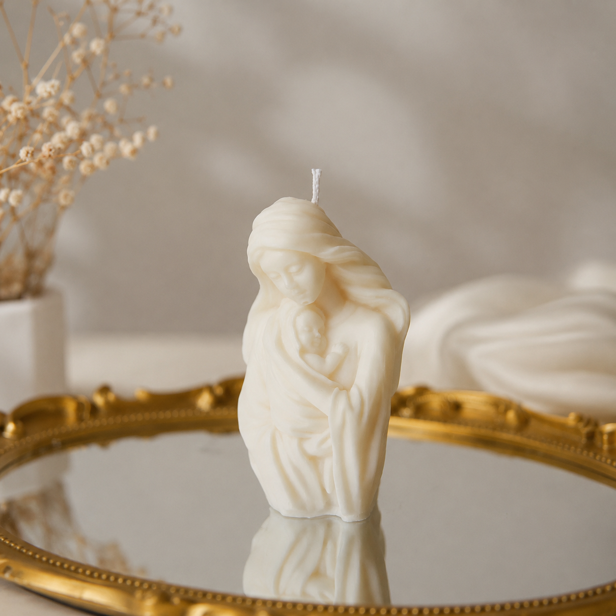 Virgin Mary candle