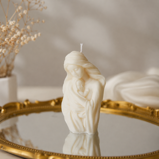 Virgin Mary candle