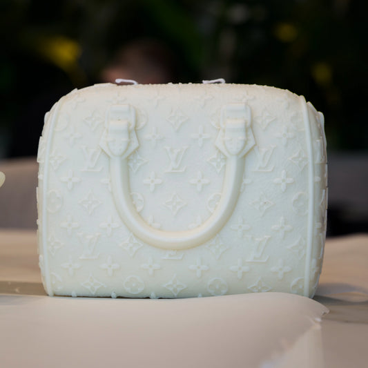 lv bag candle