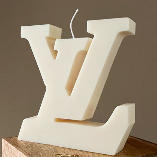 lv logo candle